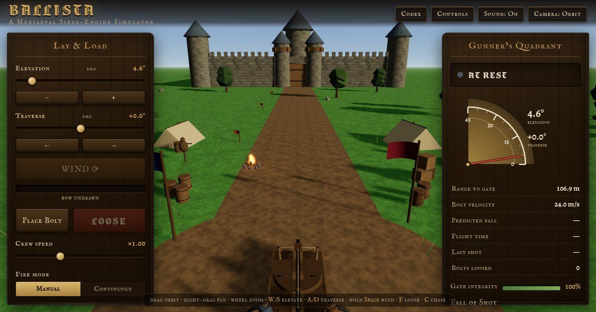 Screenshot of the Ballista demo