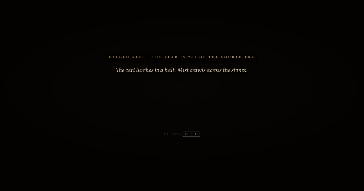 Screenshot of the Character Creation demo