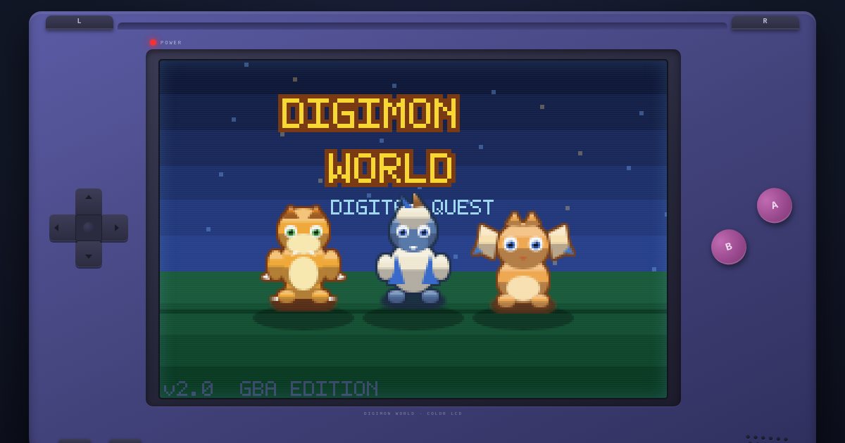 Screenshot of the Digimon demo