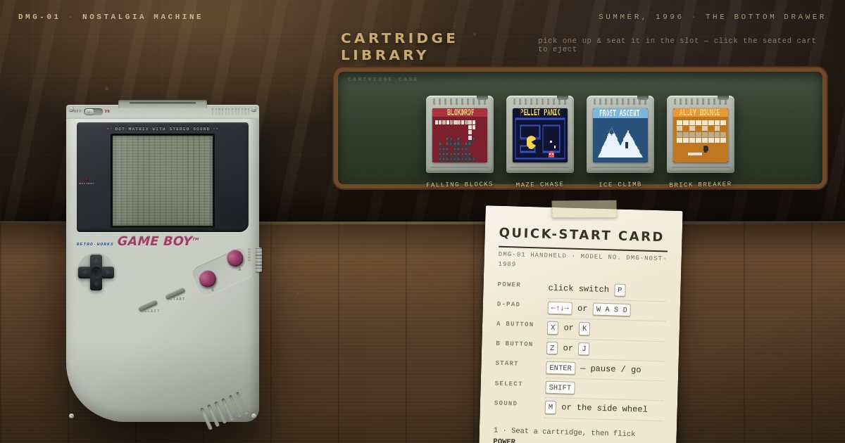 Screenshot of the Gameboy demo