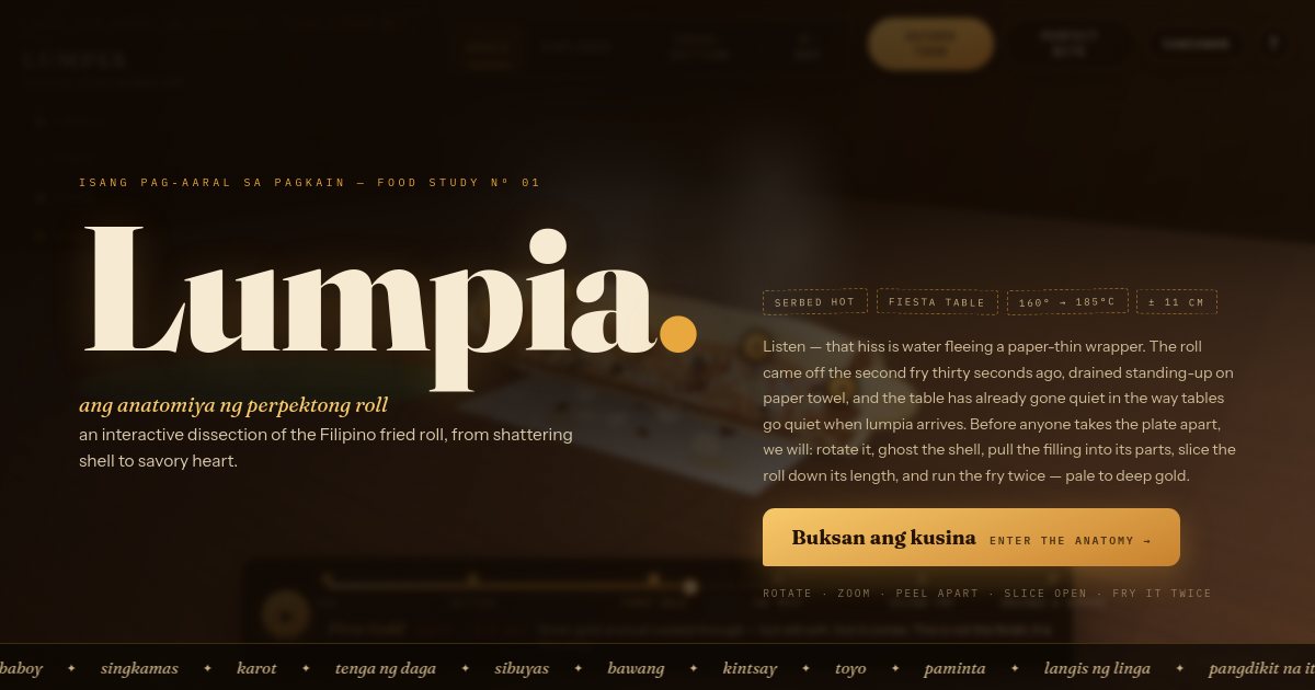 Screenshot of the Lumpia demo