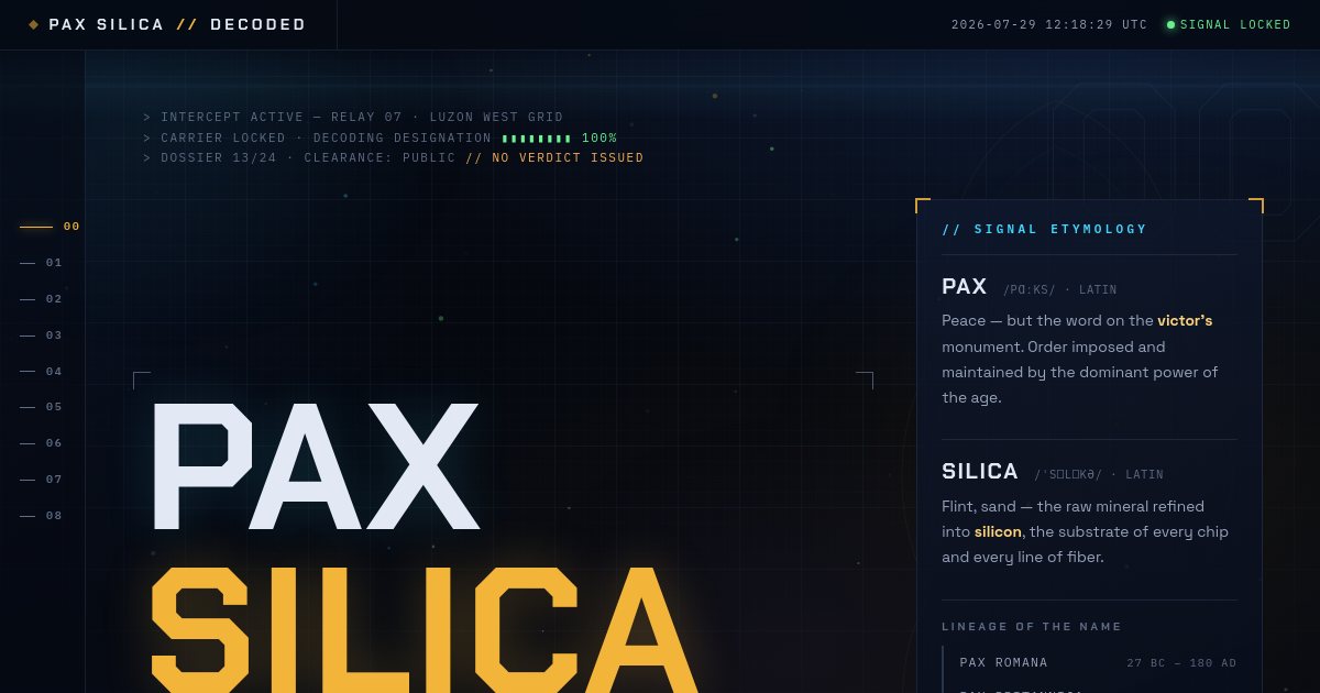 Screenshot of the Paxsilica demo