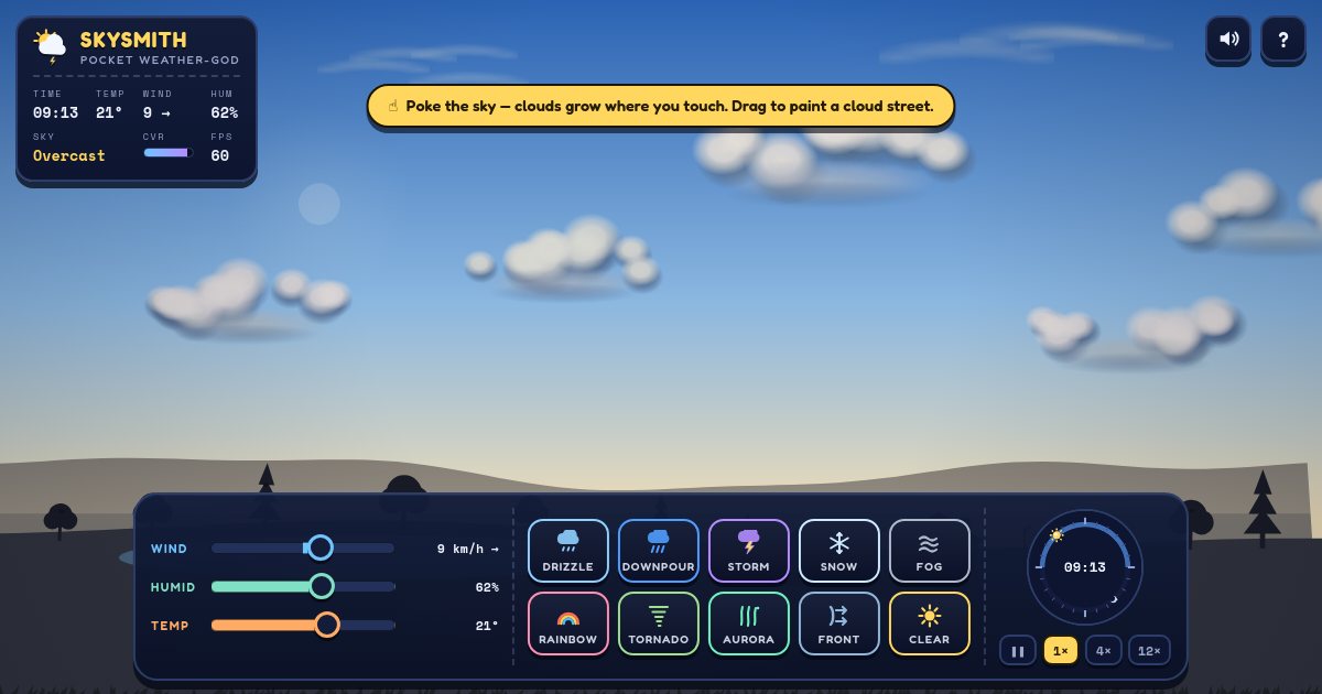 Screenshot of the Weather demo