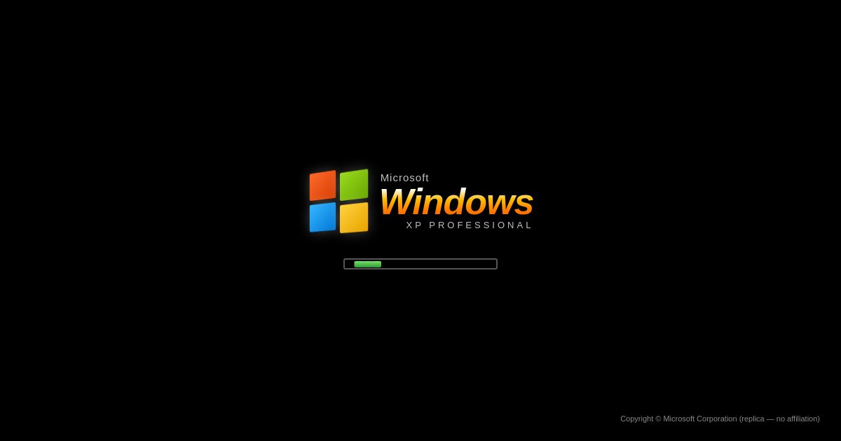 Screenshot of the Xp demo